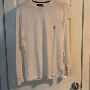 Polo White Waffle Knit Shirt